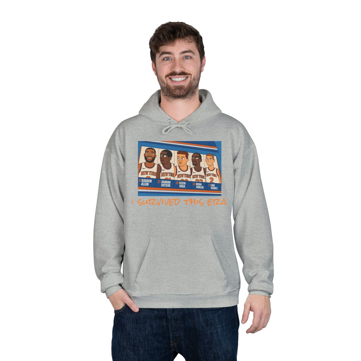Knicks — "I Survived This Era" Retro Basketball Team Hoodie