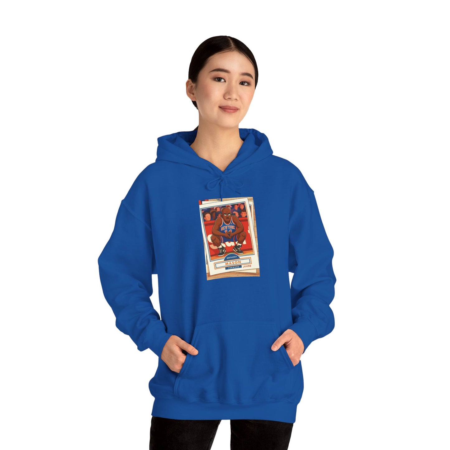 Anthony Mason Hoodie — Retro Basketball Card Graphic Hoodie