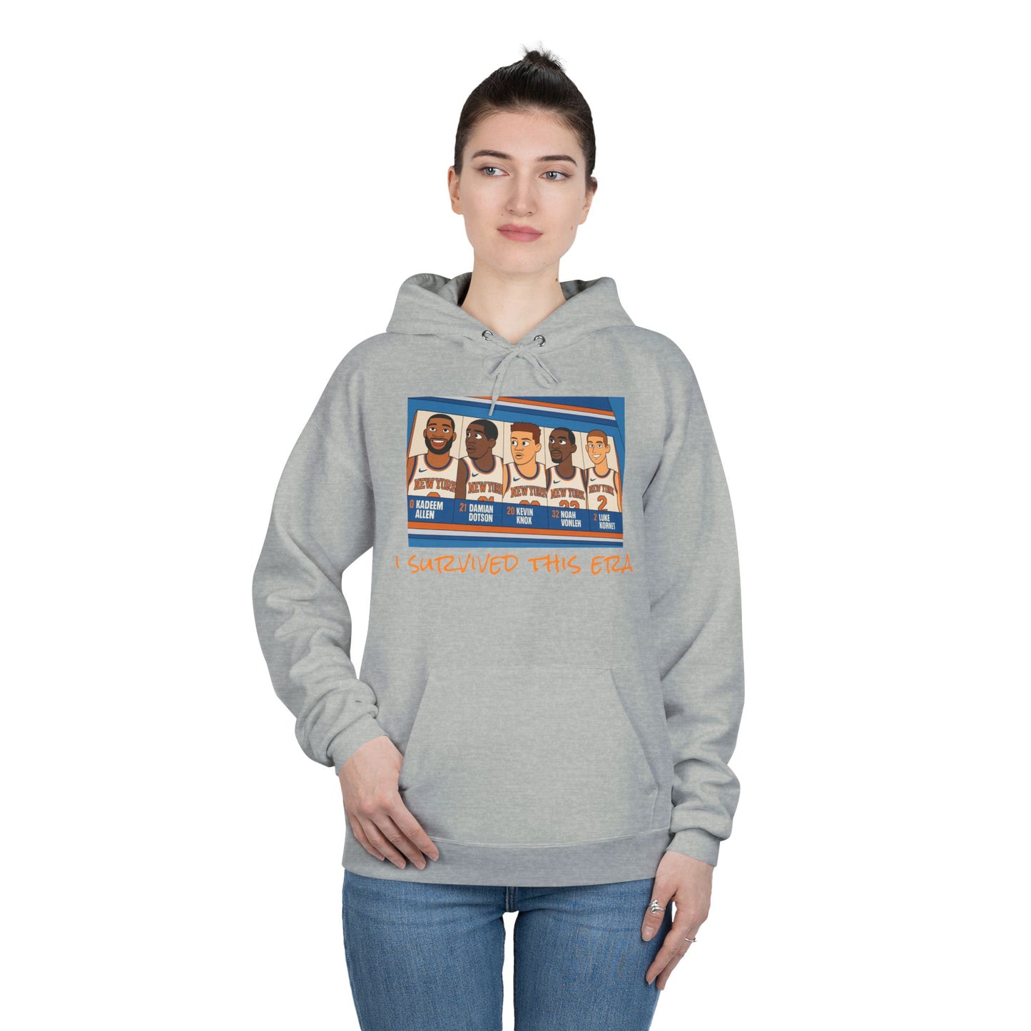 Knicks — "I Survived This Era" Retro Basketball Team Hoodie