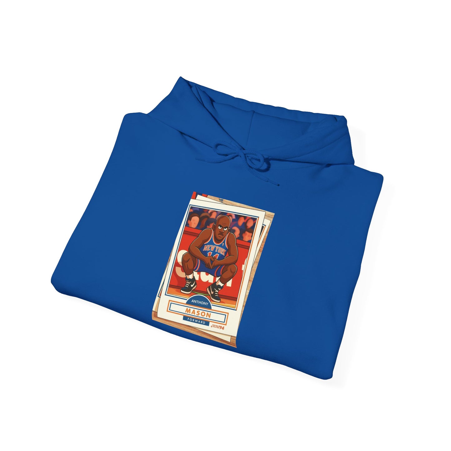 Anthony Mason Hoodie — Retro Basketball Card Graphic Hoodie