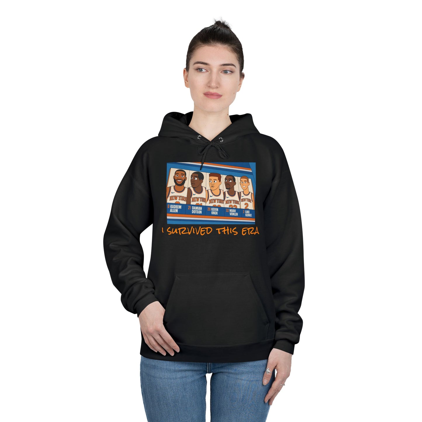 Knicks — "I Survived This Era" Retro Basketball Team Hoodie