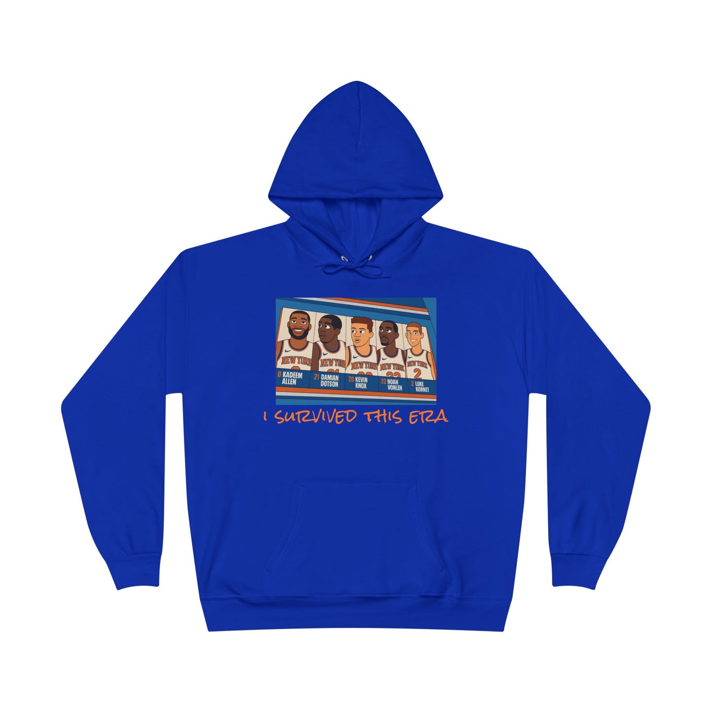 Knicks — "I Survived This Era" Retro Basketball Team Hoodie