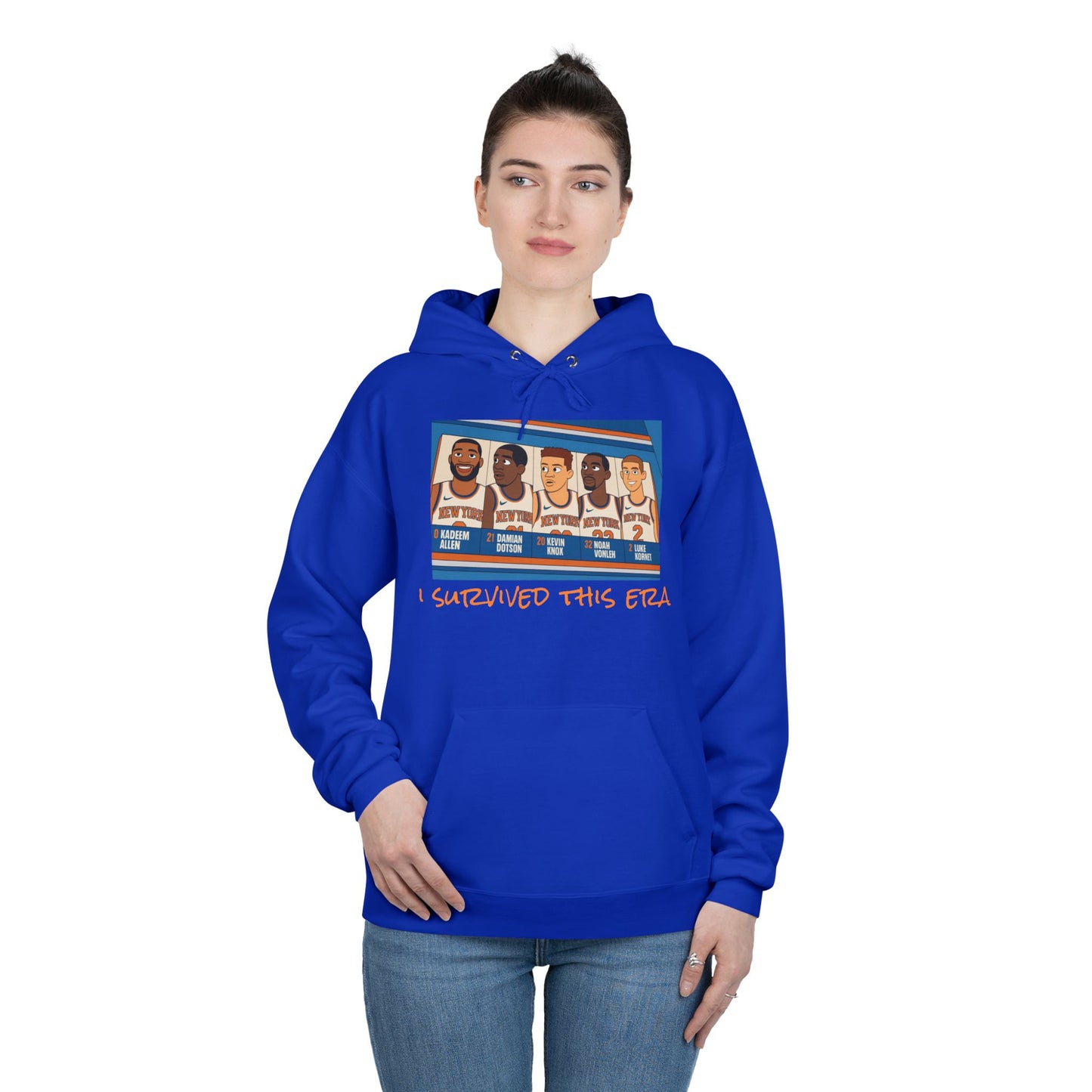 Knicks — "I Survived This Era" Retro Basketball Team Hoodie