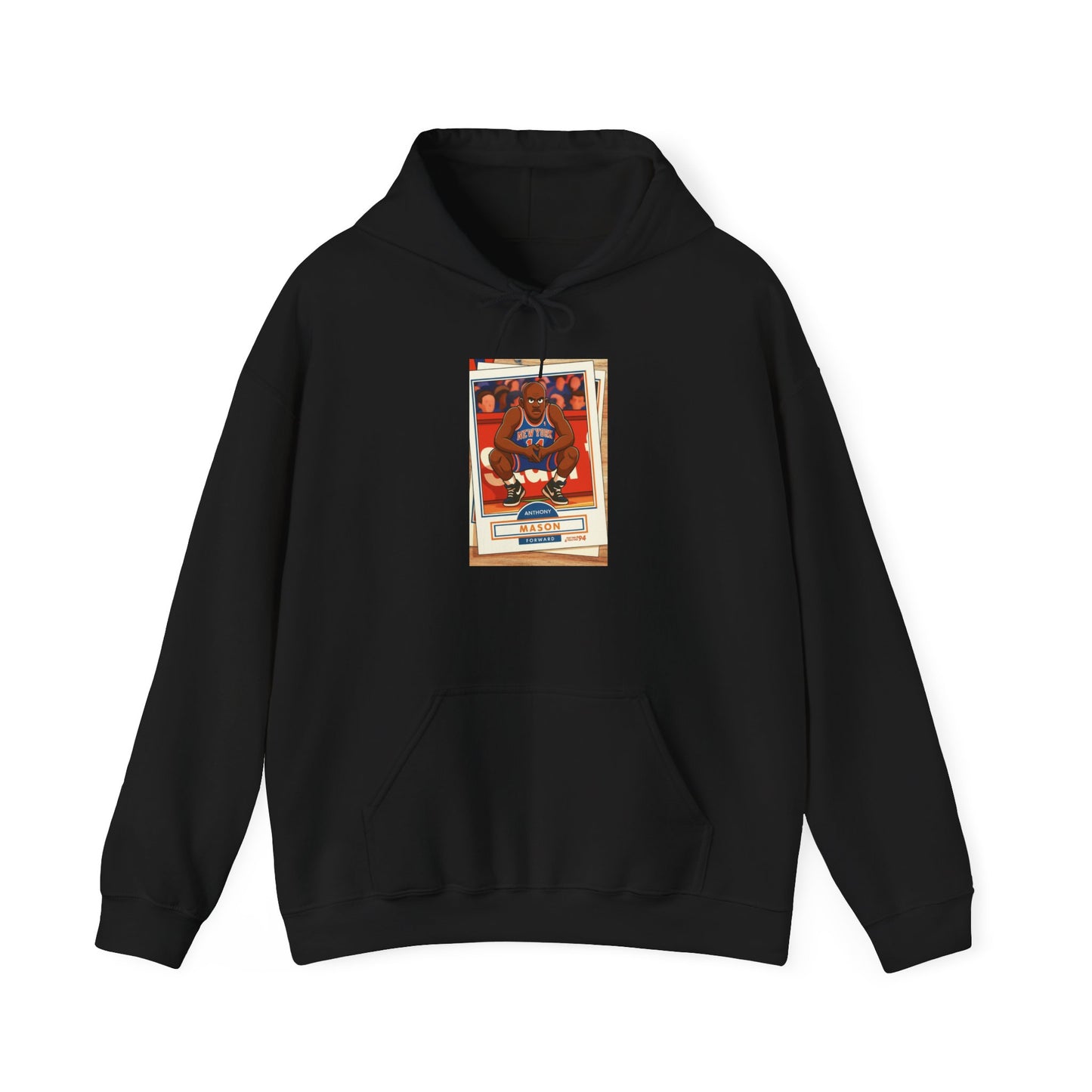 Anthony Mason Hoodie — Retro Basketball Card Graphic Hoodie