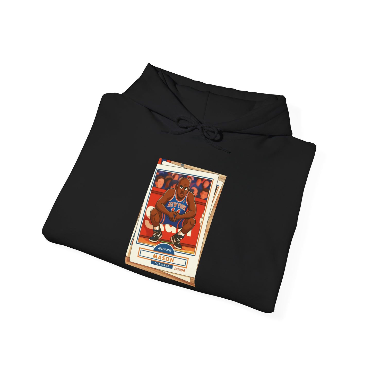 Anthony Mason Hoodie — Retro Basketball Card Graphic Hoodie
